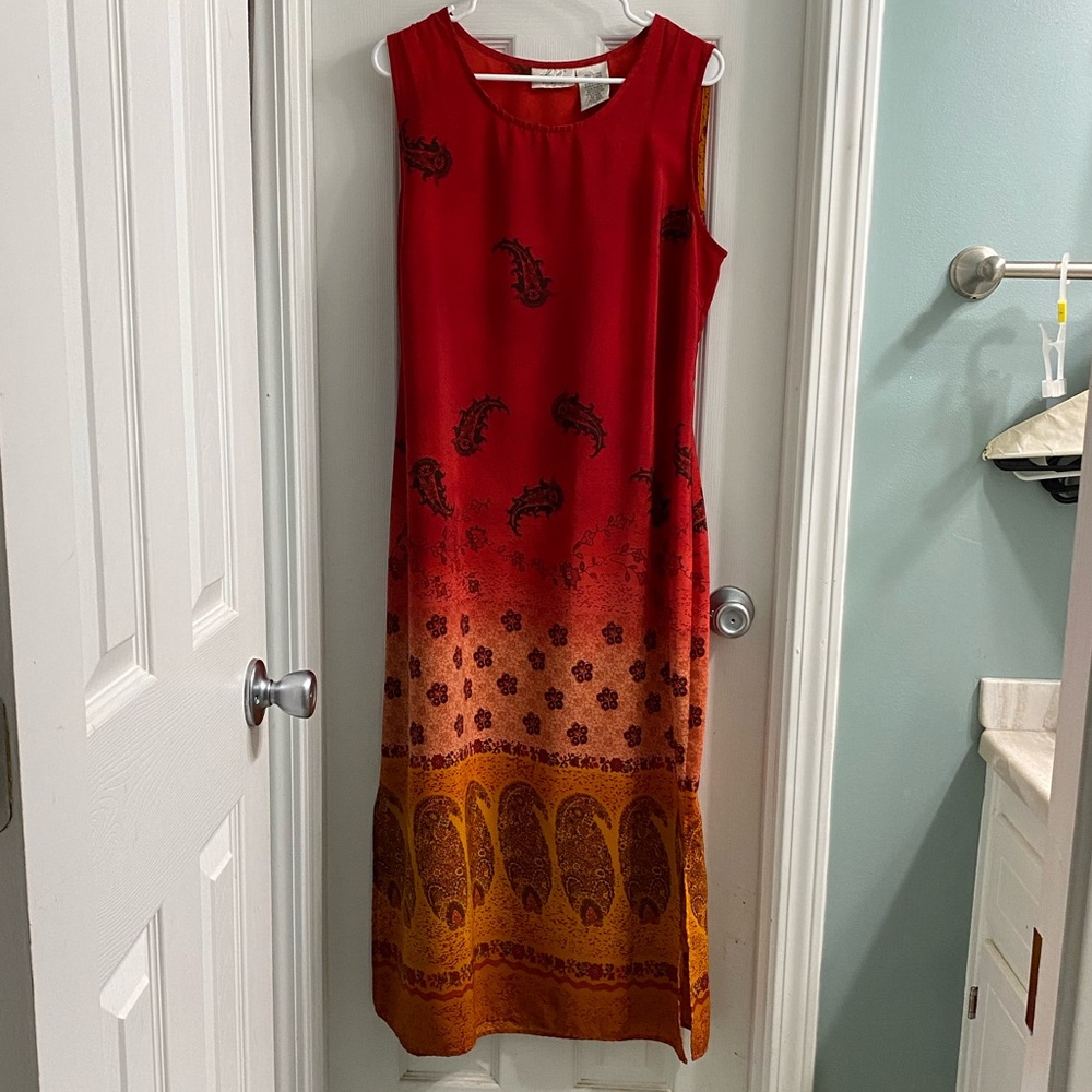 Size XL floral/paisley maxi dress